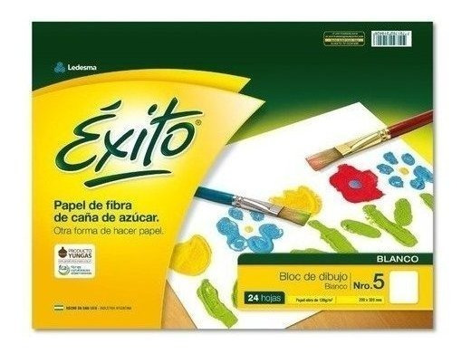 Bloc N5 Éxito de dibujo 24 hojas blancas