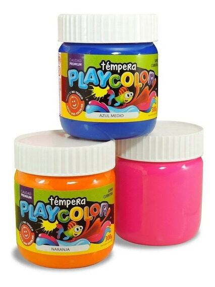 Tempera Playcolor 300gr  varios colores