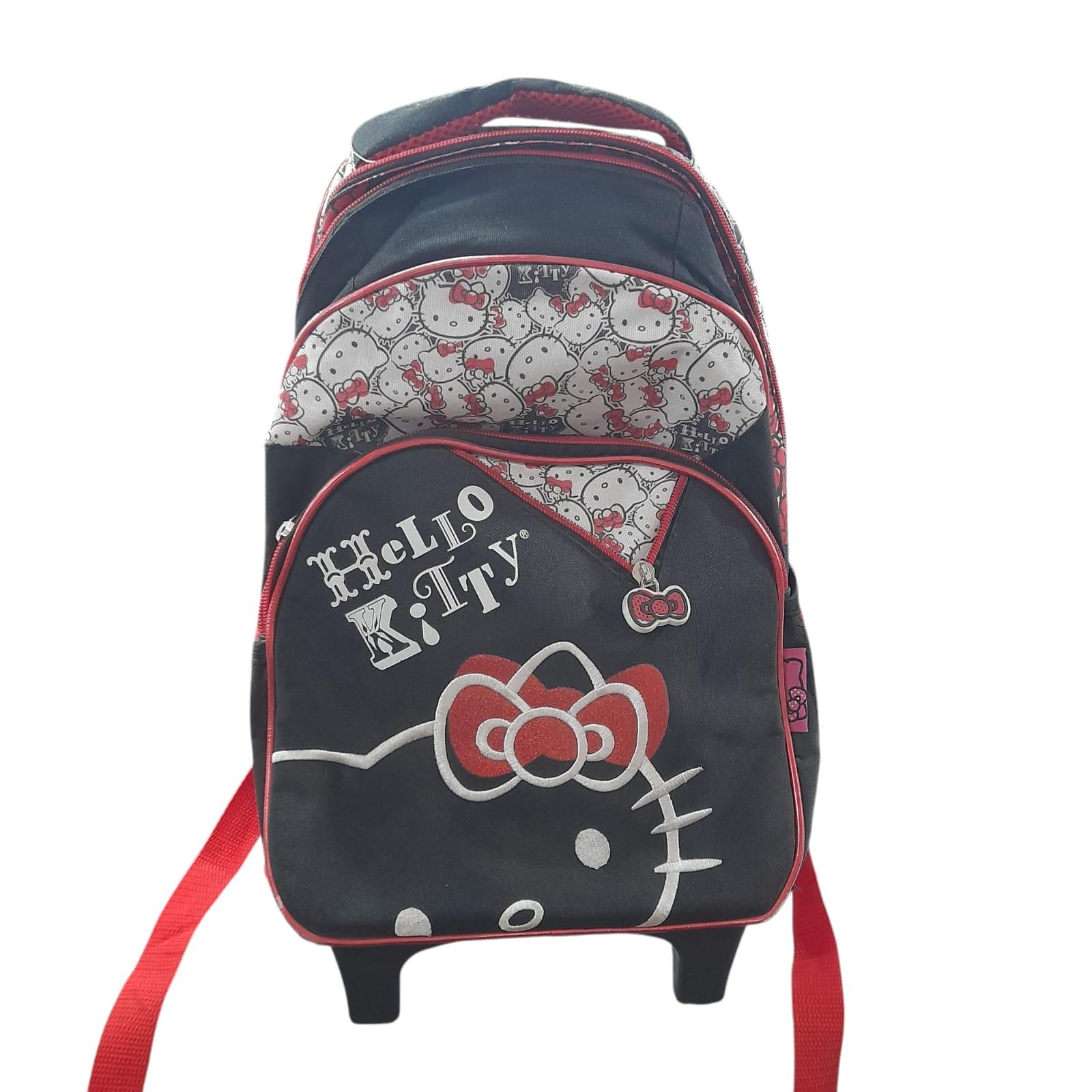 MOCHILA CON CARRITO HELLO KITTY