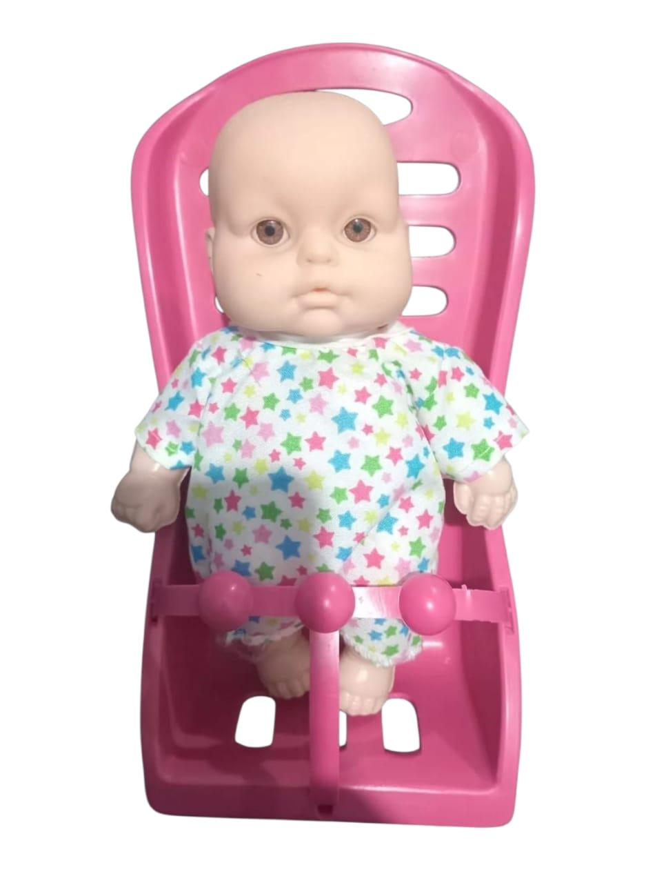 BEBE PLASTICO CON SILLITA MOISES