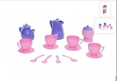 SET TE/CAFE PLASTICO 15 PZS.