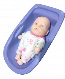 BEBE CON BAÑERA PLASTICO
