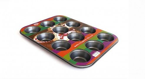 MOLDE REPOSTERIA MUFFIN X12 ANTIADHERENTE