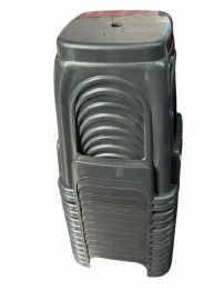 OFERTA X 3 UNIDADES BANQUETA PLASTICA APILABLE