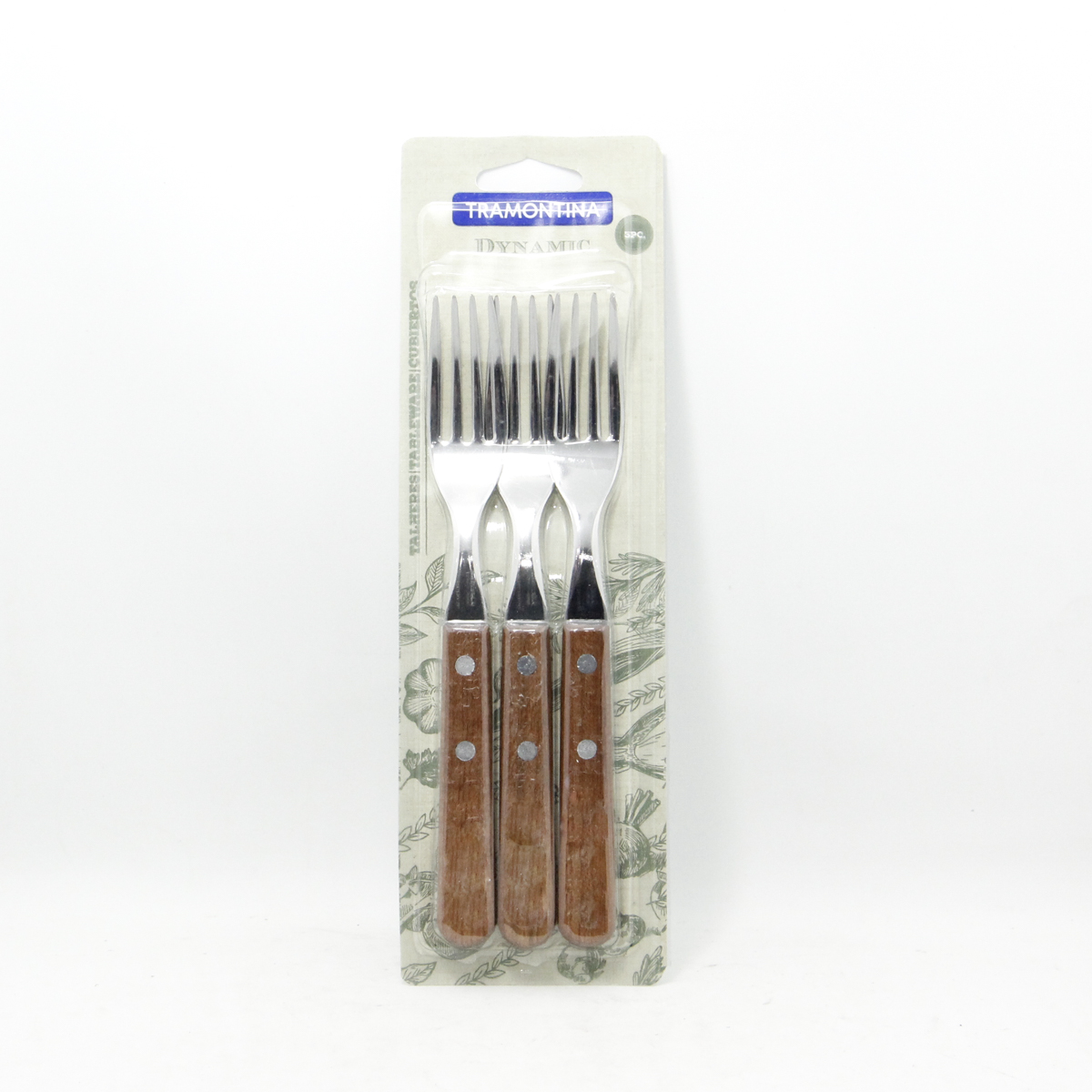 Set x3 tenedores Dynamic Tramontina - acero - 19cm