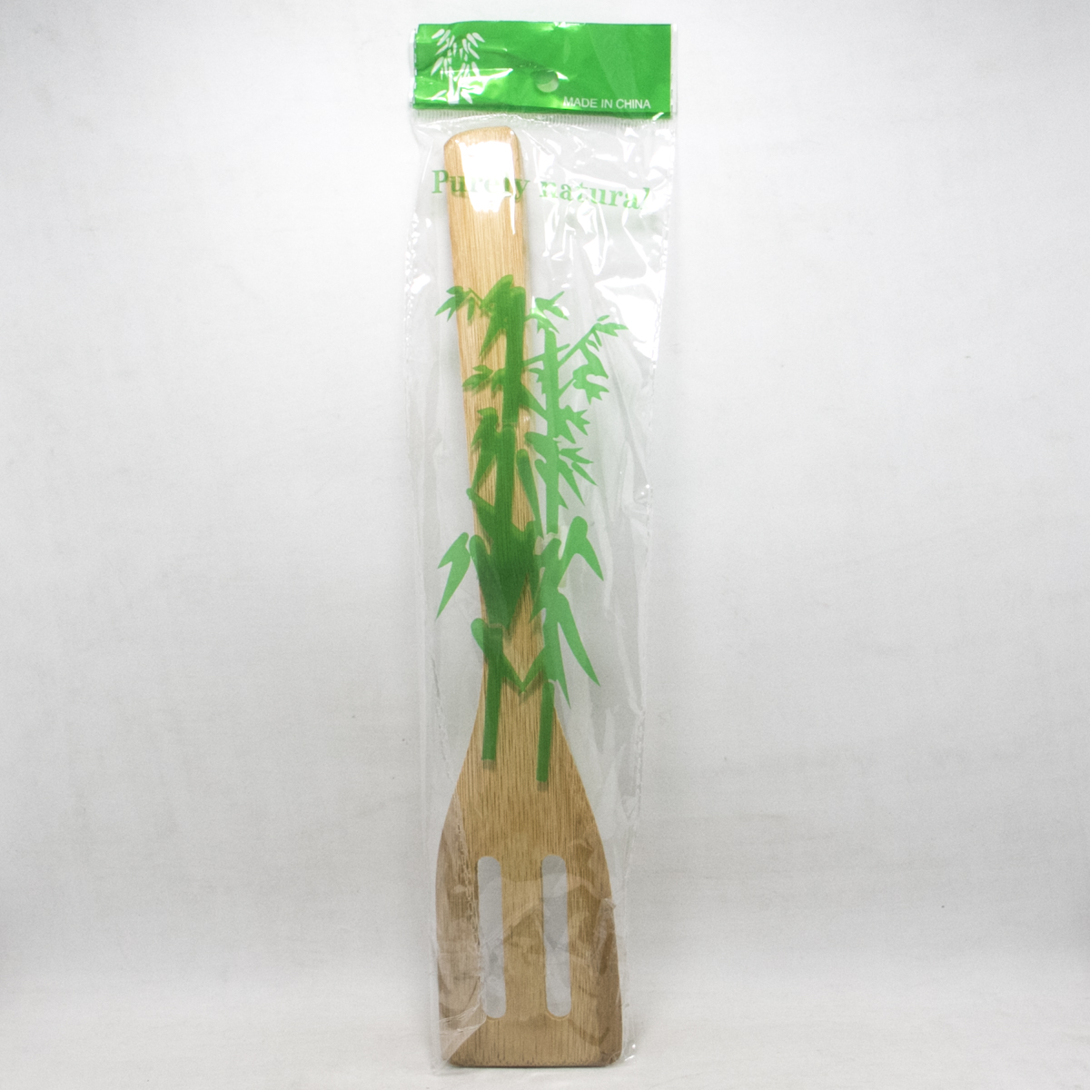 Espatula calada - bambu - 30cm
