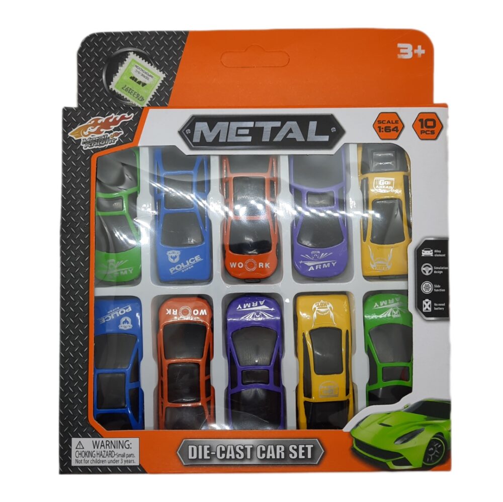 Autos de Metal x10 en caja