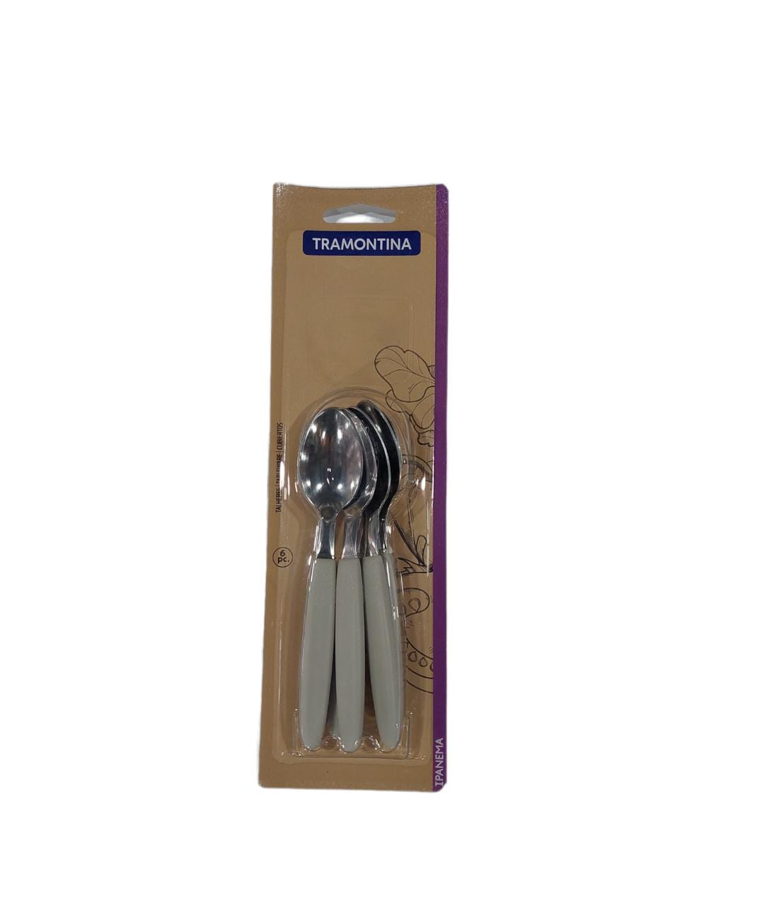 Tenedores Ipanema set x6 Tramontina  acero/plástico  13cm