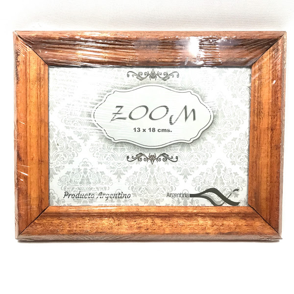 Porta retrato Zoom  madera/vidrio  13x18cm