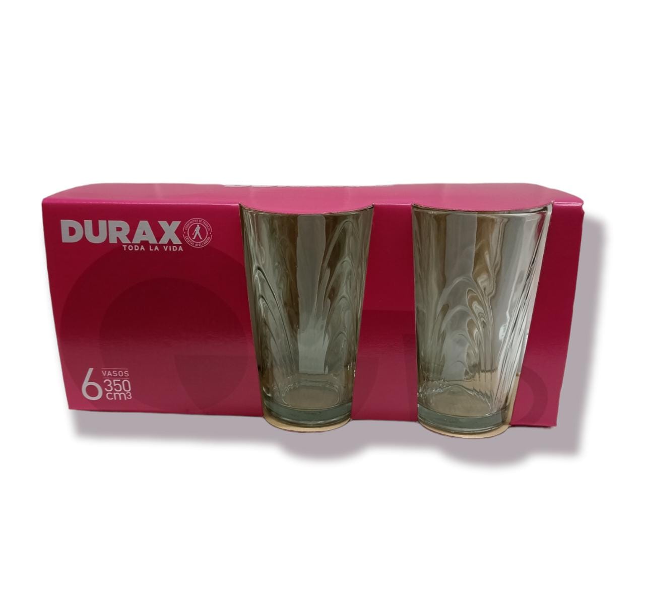 Pack de vaso Coraline  Durax x6  Vidrio
