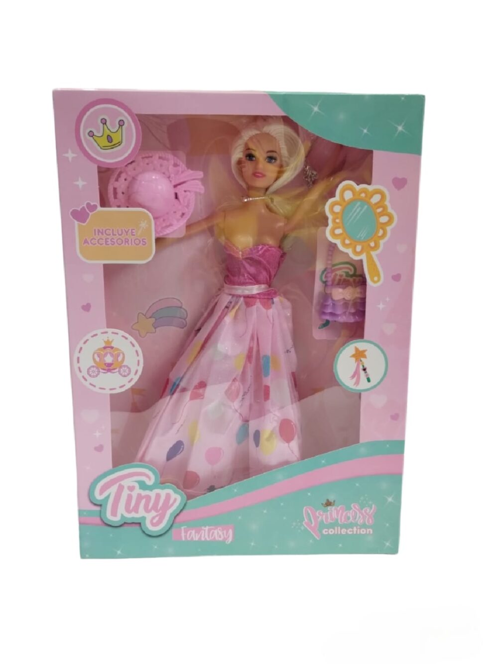 Muñeca Tiny-Princess Collection- En caja