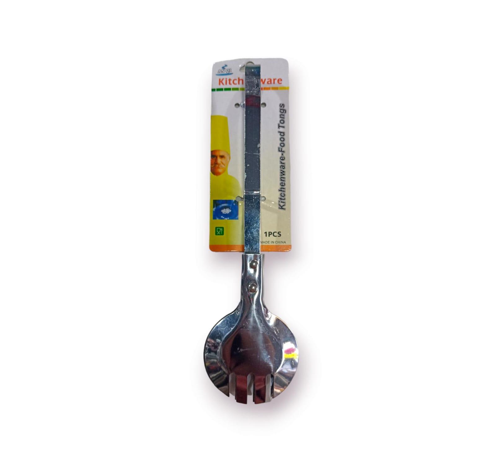 PINZA CUCHARA DE ACERO INOXIDABLE - 24CM