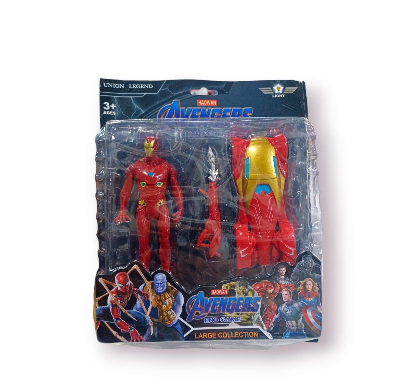 MUÑECO DE ADVENGERS + AUTO- EN BLISTER - 15CM