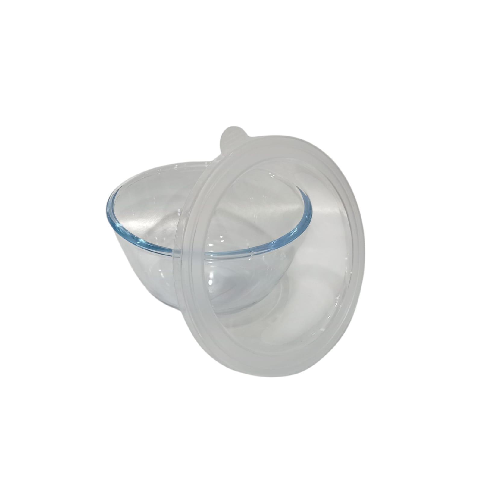 ENSALADERA/BOWL VIDRIO CON TAPA REFORZADO 17CM