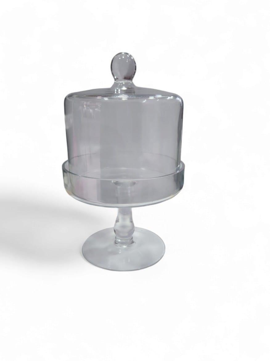 CARAMELERA VIDRIO CON PIE 26CM