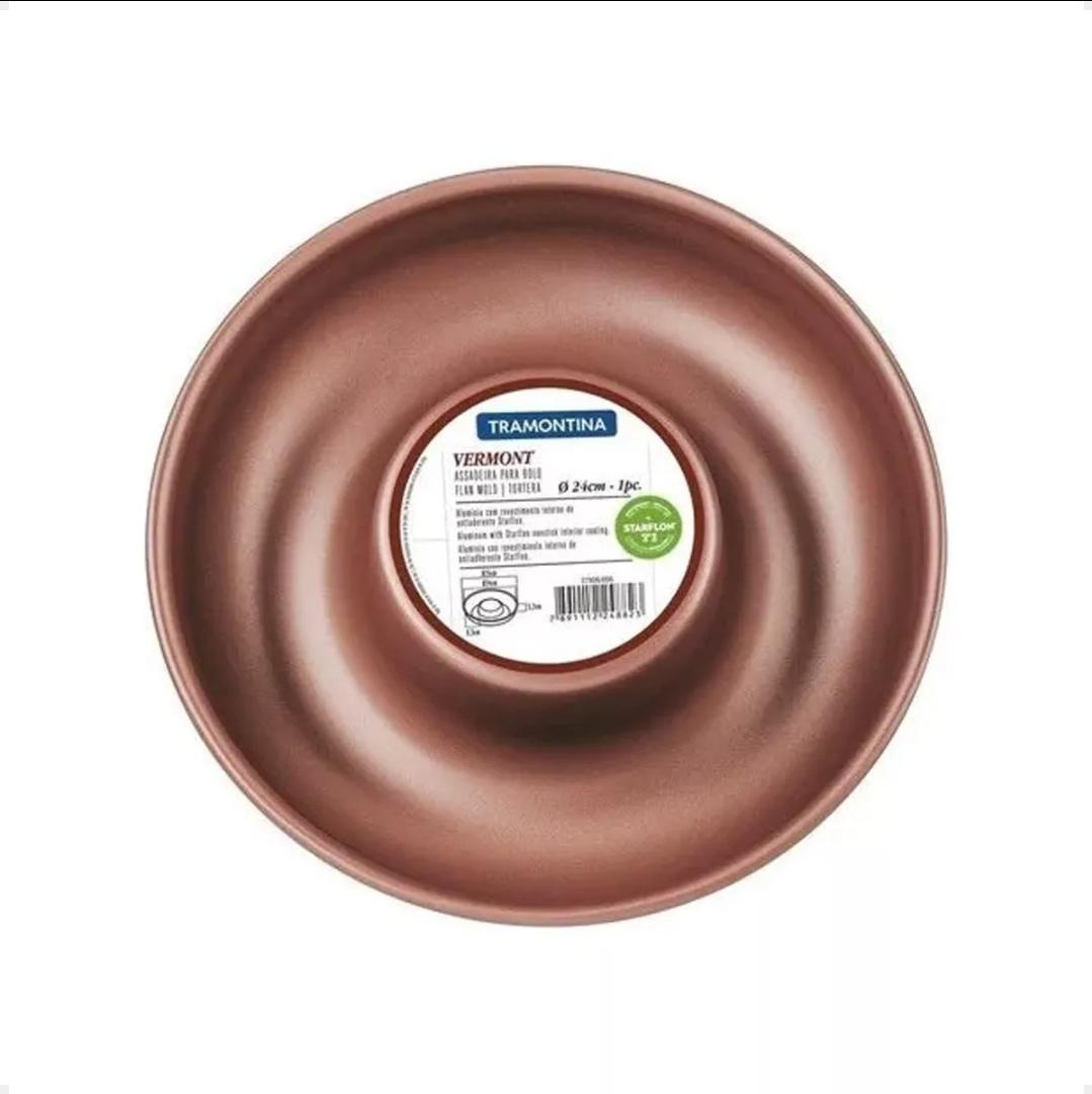 MOLDE ROSCA PARA REPOSTERIA TEFLON ANTIADHERENTE 24CM TRAMONTINA