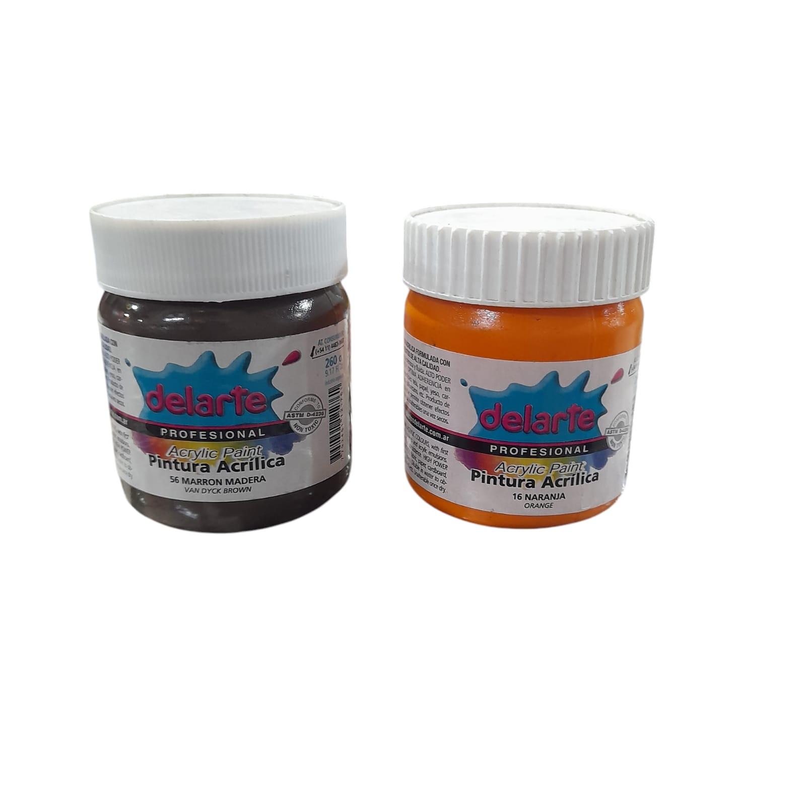 PINTURA ACRILICA POTE 250 GR DELARTE