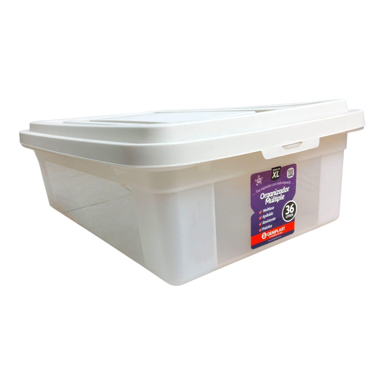  CAJA ORGANIZADORA 36LTS COLOR CON TAPA