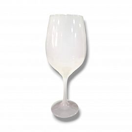 COPA VIDRIO COLOR BLANCO BARONE 490ML