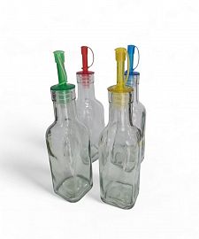 ACEITERO/VINAGRERO VIDRIO CON PICO DOSIFICADOR 20CM