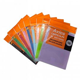CARPETA POLIPROPILENO N*3 2 TAPAS PLASTICA