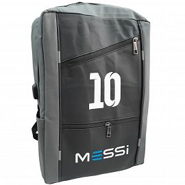 MOCHILA GDE LONA/GOMA MESSI C/CANDADO