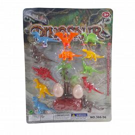 DINOSAURIO CON ACCESORIOS EN BLISTER