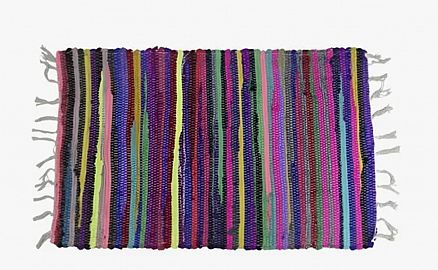 ALFOMBRA RUSRICA RAYADA 60X90 MULTICOLOR