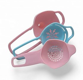 COLADOR PLASTICO X 3 UNIDADES